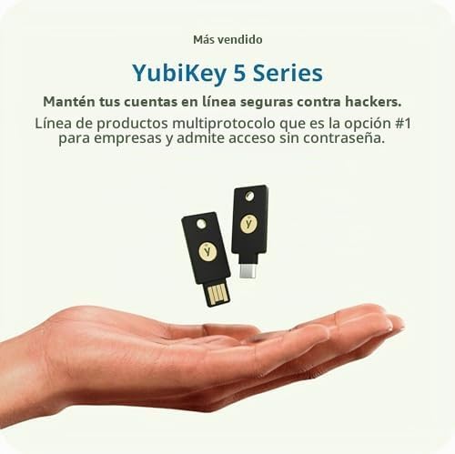 Yubico - YubiKey 5 Nano C - Clave de seguridad de autenticación mul...