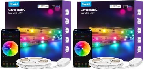 Govee Tira de luces LED RGBIC de 32.8 pies, compatible con Alexa y...