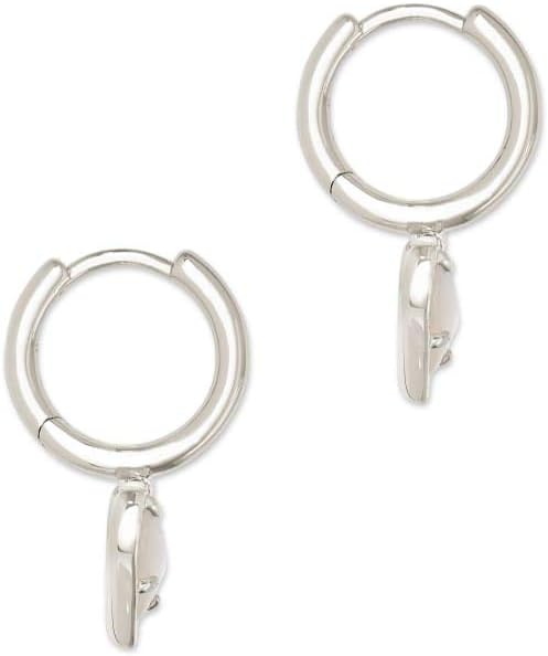 Kendra Scott Ari Aretes de botón en forma de corazón para mujer, jo...