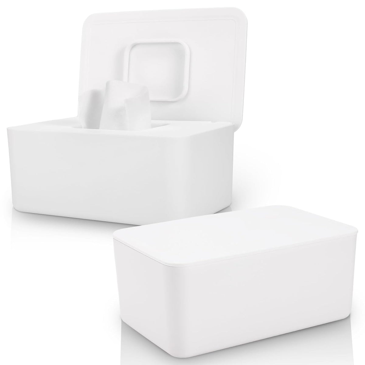 LEQXGO - Paquete de 2 dispensadores de toallitas para bebés, dispen...