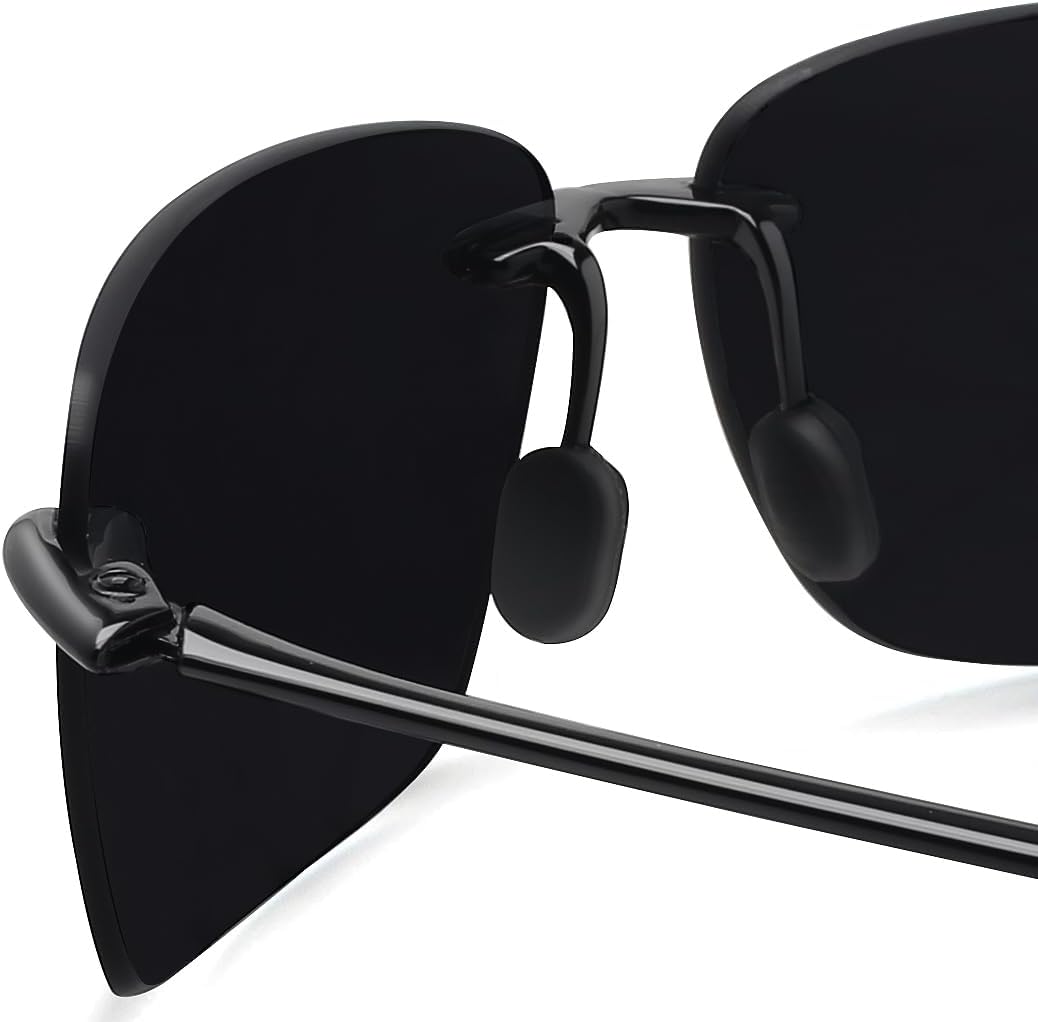 JULI Gafas de sol deportivas para hombres y mujeres, marco Tr90 sin...