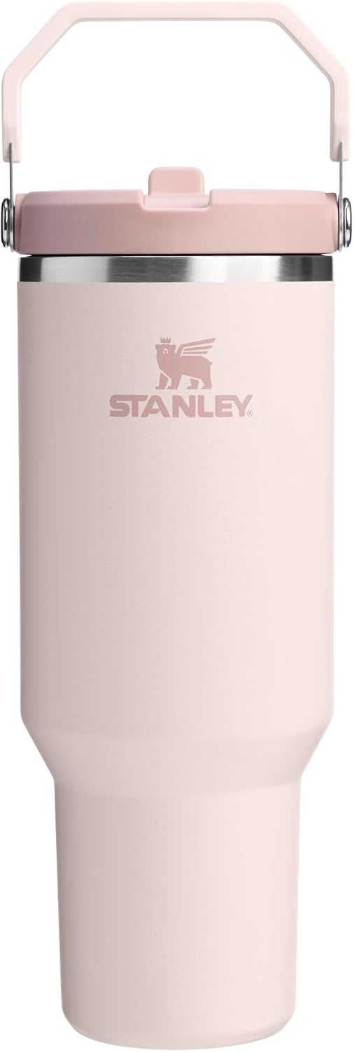 STANLEY IceFlow 2.0 - Vaso con pajita, 40 onzas, cuarzo rosa | Asa...