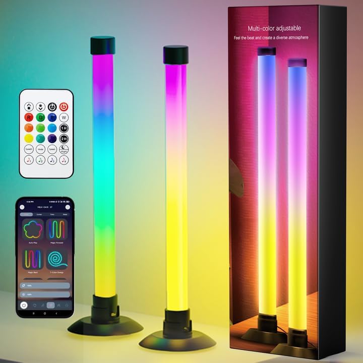 NBBUFF IC+RGBW - Barra de luz LED alimentada por USB con aplicación...