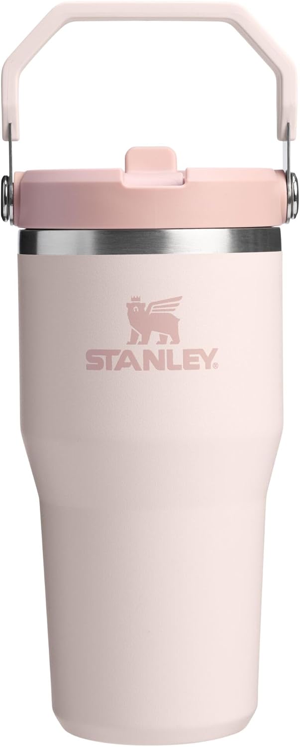 STANLEY IceFlow 2.0 - Vaso con pajita, 20 onzas, cuarzo rosa | Asa...