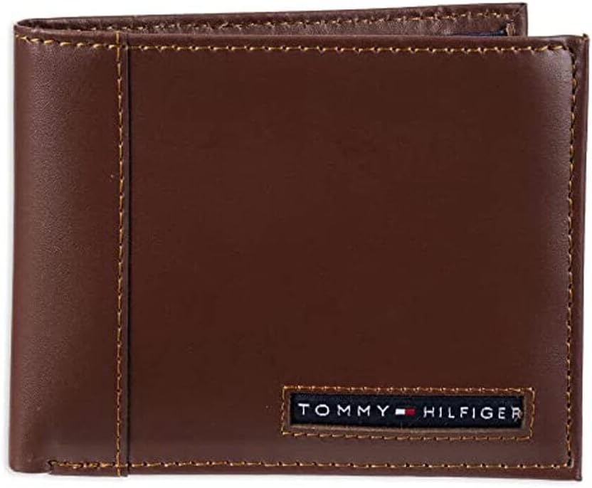 Tommy Hilfiger Cartera Passcase para hombre con ventana de identifi...