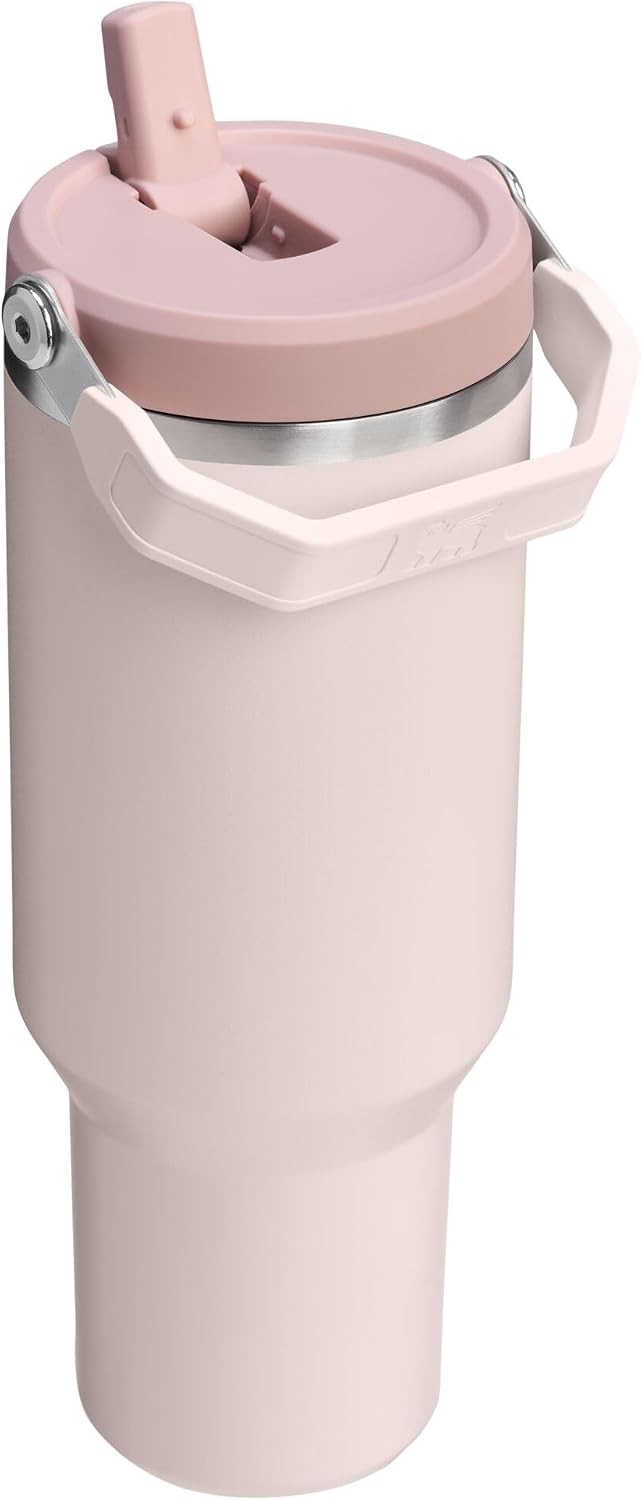 STANLEY IceFlow 2.0 - Vaso con pajita, 40 onzas, cuarzo rosa | Asa...