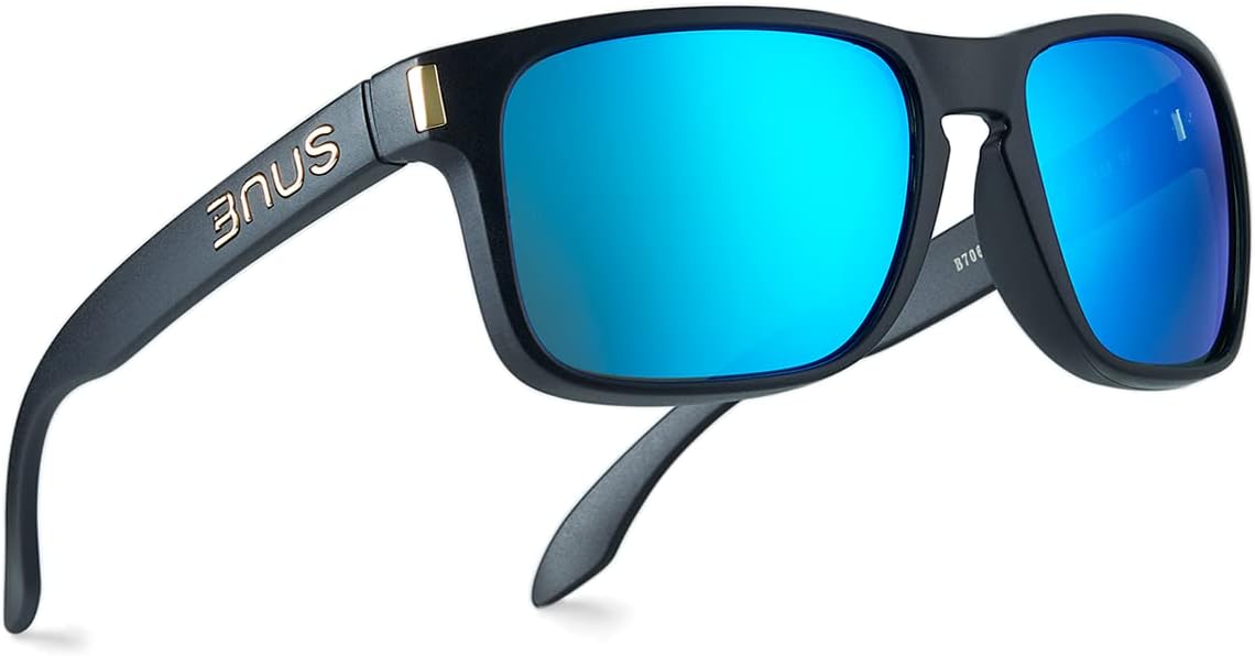 BNUS Corning Gafas de sol con lentes de vidrio para hombres y mujer...