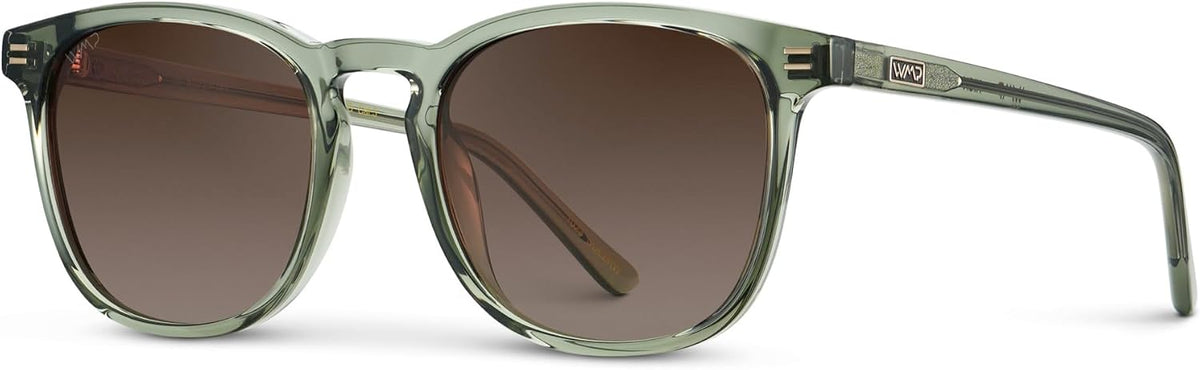 WMP Eyewear - Gafas de sol polarizadas modernas y redondas para hom...