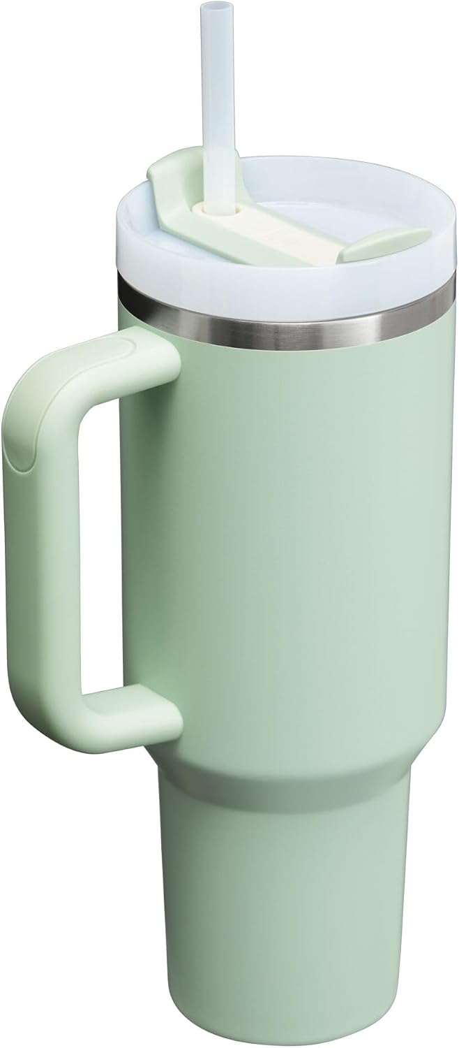 Stanley Quencher H2.0 - Vaso de acero inoxidable con asa, pajilla y...