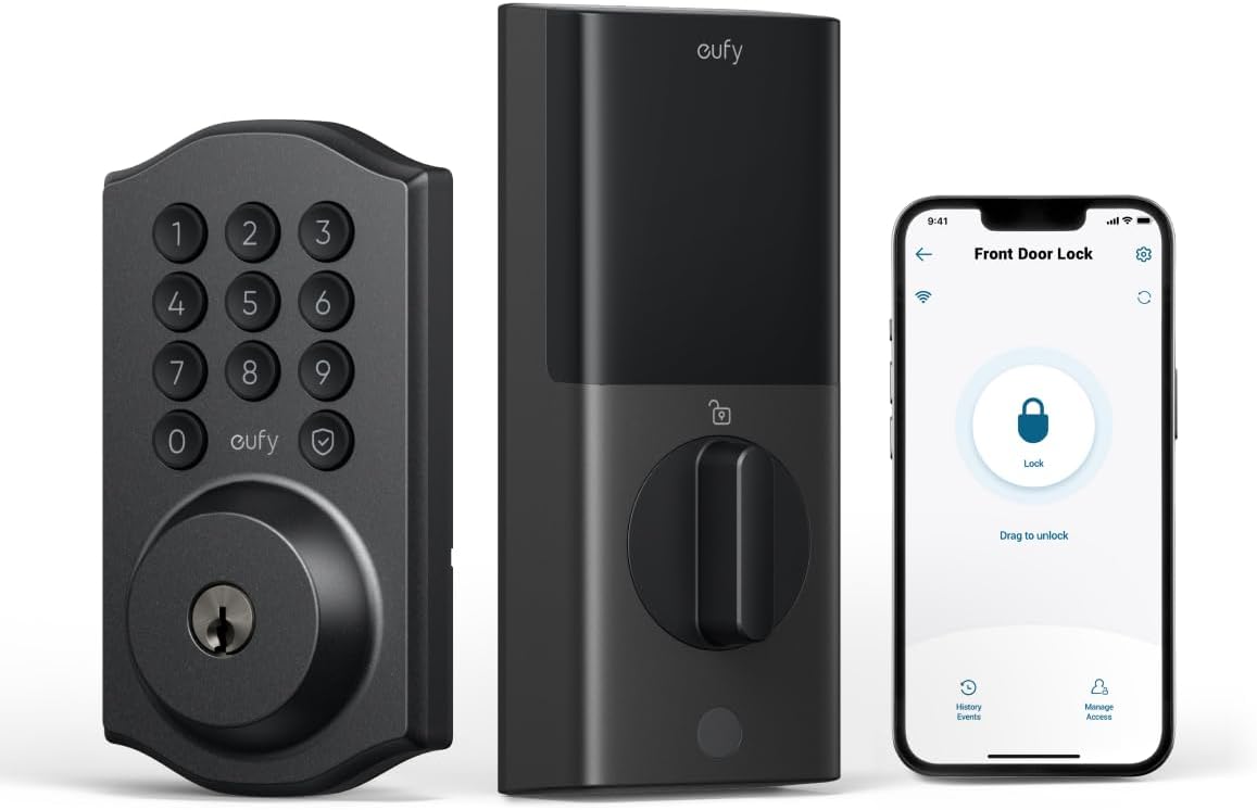 eufy Security Smart Lock C30, cerradura de puerta de entrada sin ll...