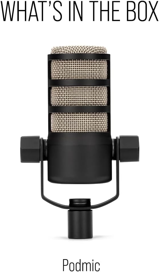 RØDE PodMic - Micrófono cardioide de transmisión dinámica, XLR | Fi...