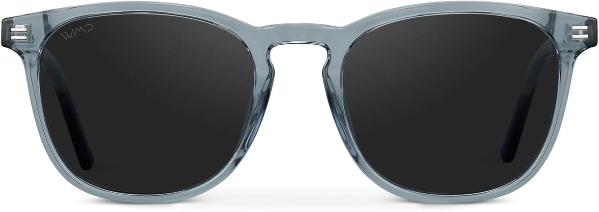 WMP Eyewear - Gafas de sol polarizadas modernas y redondas para hom...