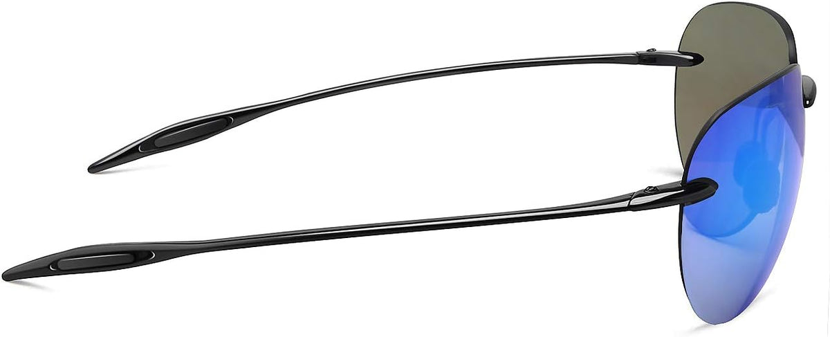 JULI Gafas de sol deportivas para hombres y mujeres, marco Tr90 sin...