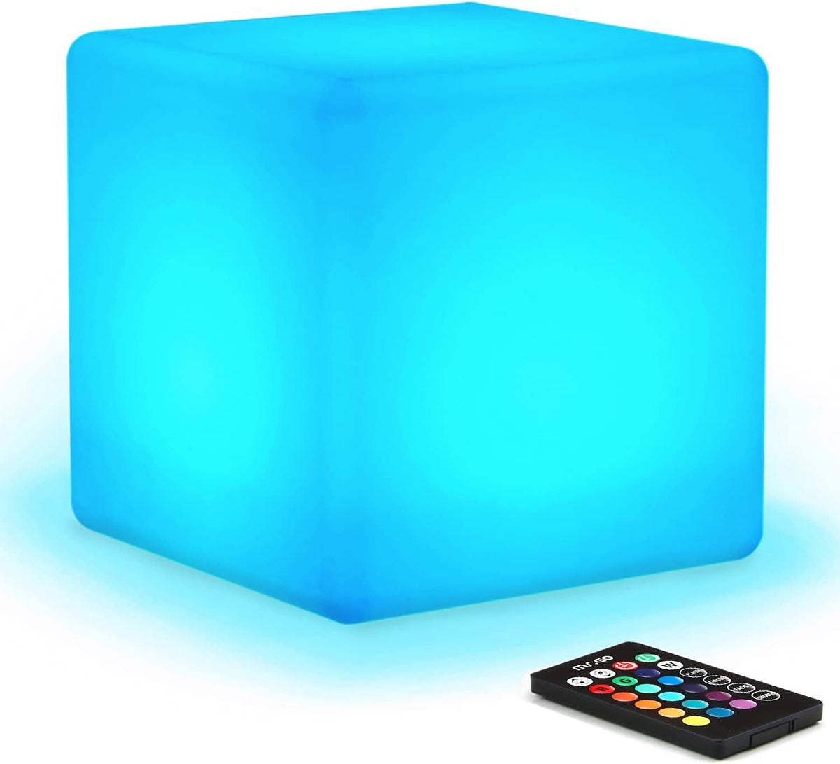 Cubo de luz LED recargable y impermeable, para interiores y exterio...