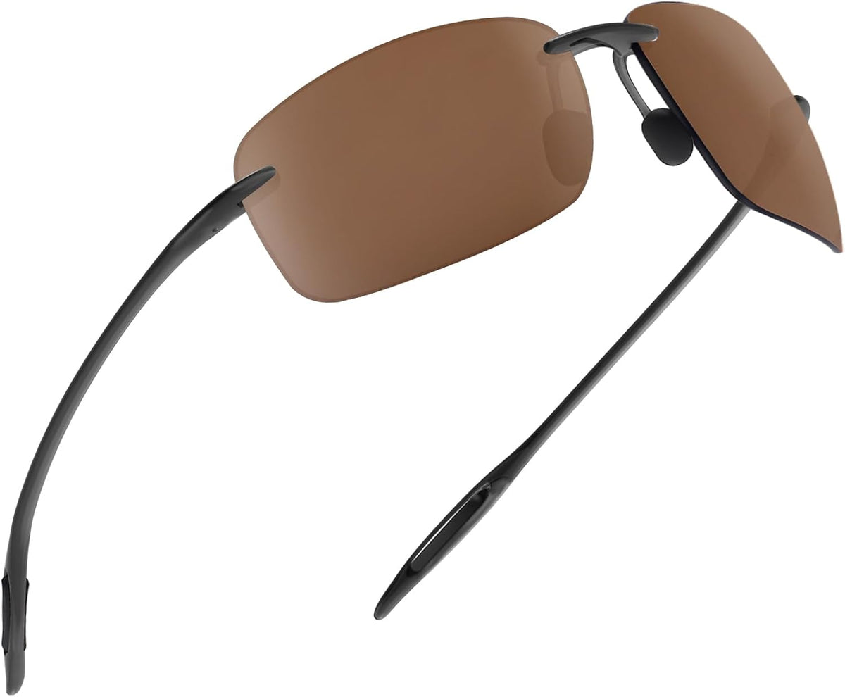 JULI Gafas de sol deportivas para hombres y mujeres, marco Tr90 sin...