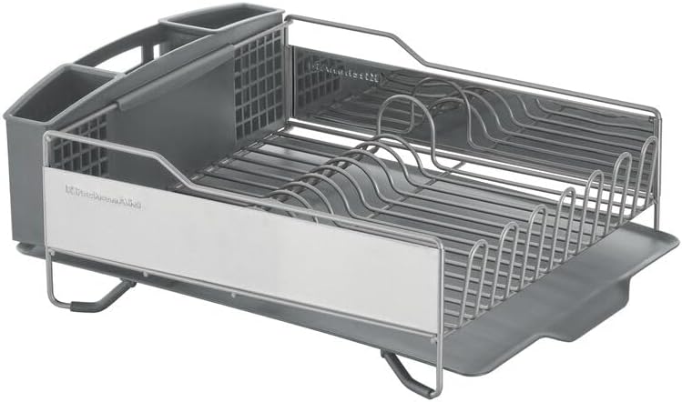 KitchenAid Escurridor de platos de gran capacidad de tamaño complet...
