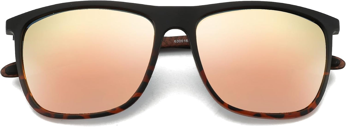 ZENOTTIC Gafas de sol polarizadas cuadradas para hombre, ultraliger...