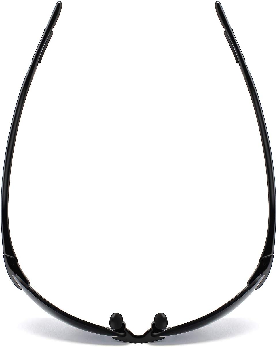 JULI Gafas de sol deportivas para hombres y mujeres, marco Tr90 sin...