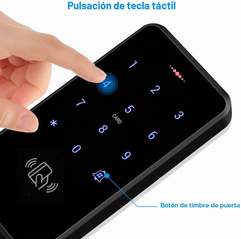 HFeng Kit de sistema de control de acceso RFID, teclado de control...