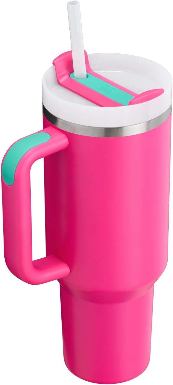STANLEY Quencher H2.0 Flow State - Vaso de 40 onzas, color rosa pas...
