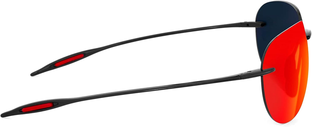 JULI Gafas de sol deportivas para hombres y mujeres, marco Tr90 sin...