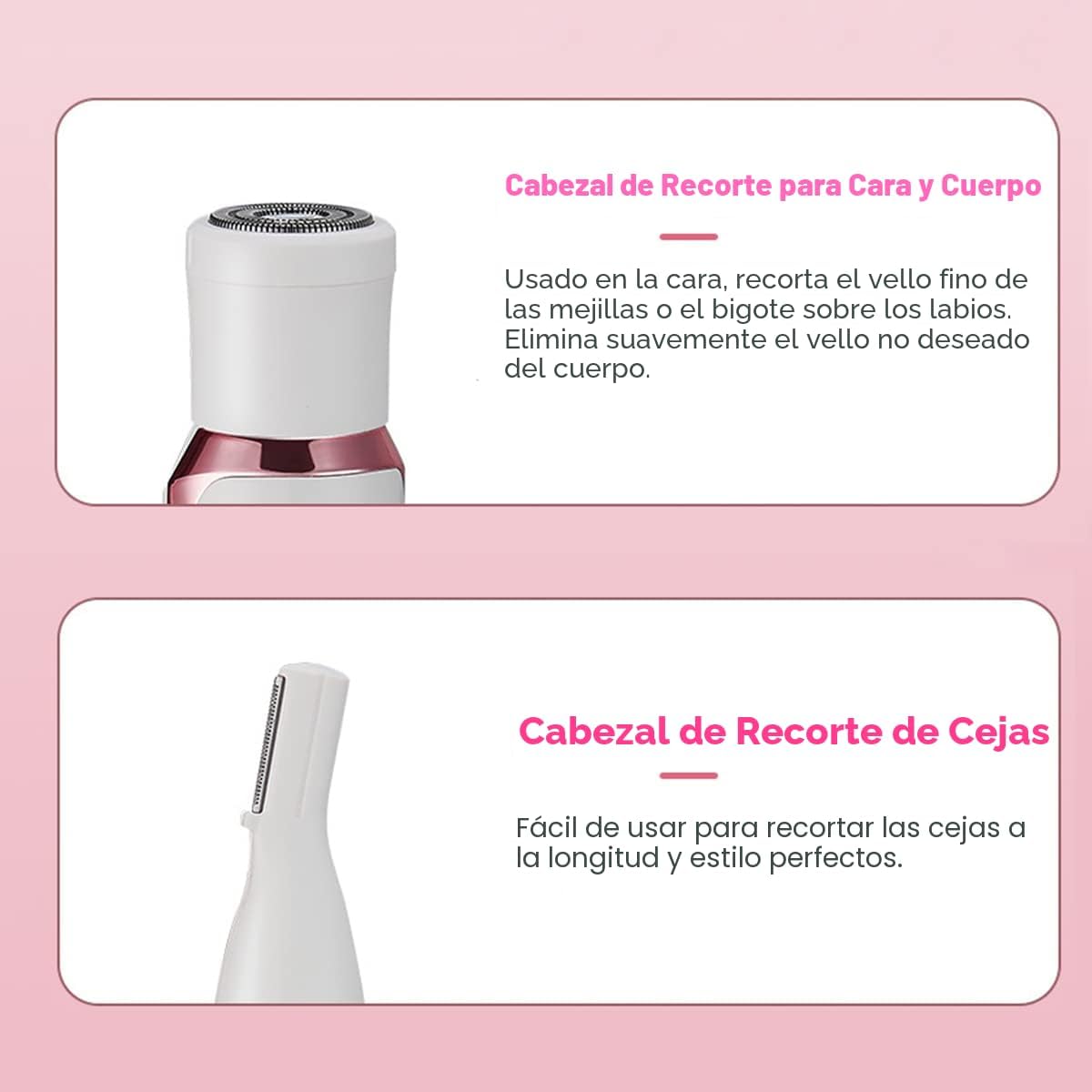 Maquinilla de afeitar eléctrica 4 en 1, afeitadora de mujer para na...