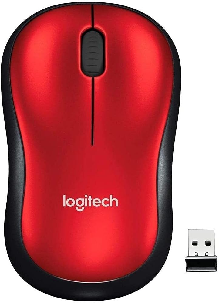 Logitech M185 Ratón Inalámbrico Ambidiestro Compacto con Empuñadura...