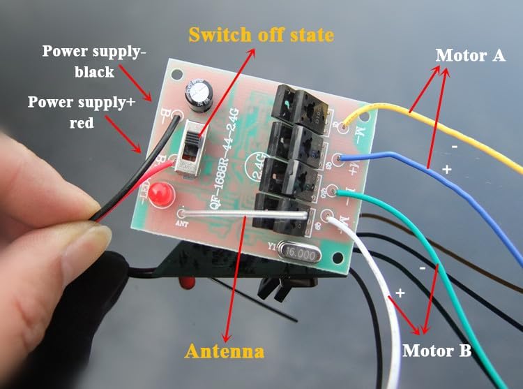 Kit de barco RC 2.4G con motor y hélice, modelo de barco de control...