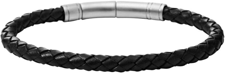 Fossil Billetera plegable de cuero para hombre con ventana de ident...