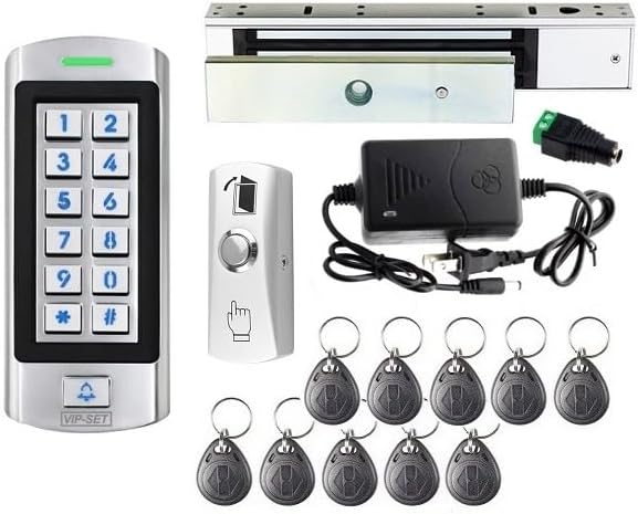 Kit de sistema de control de acceso para puerta de acero inoxidable...
