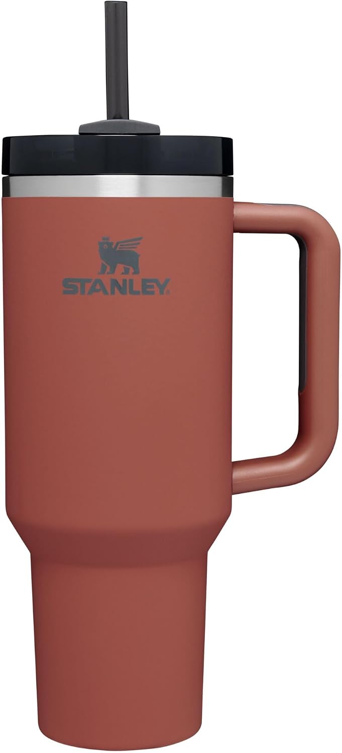 STANLEY Quencher H2.0 Flow State - Vaso de 40 onzas, color rojo óxi...
