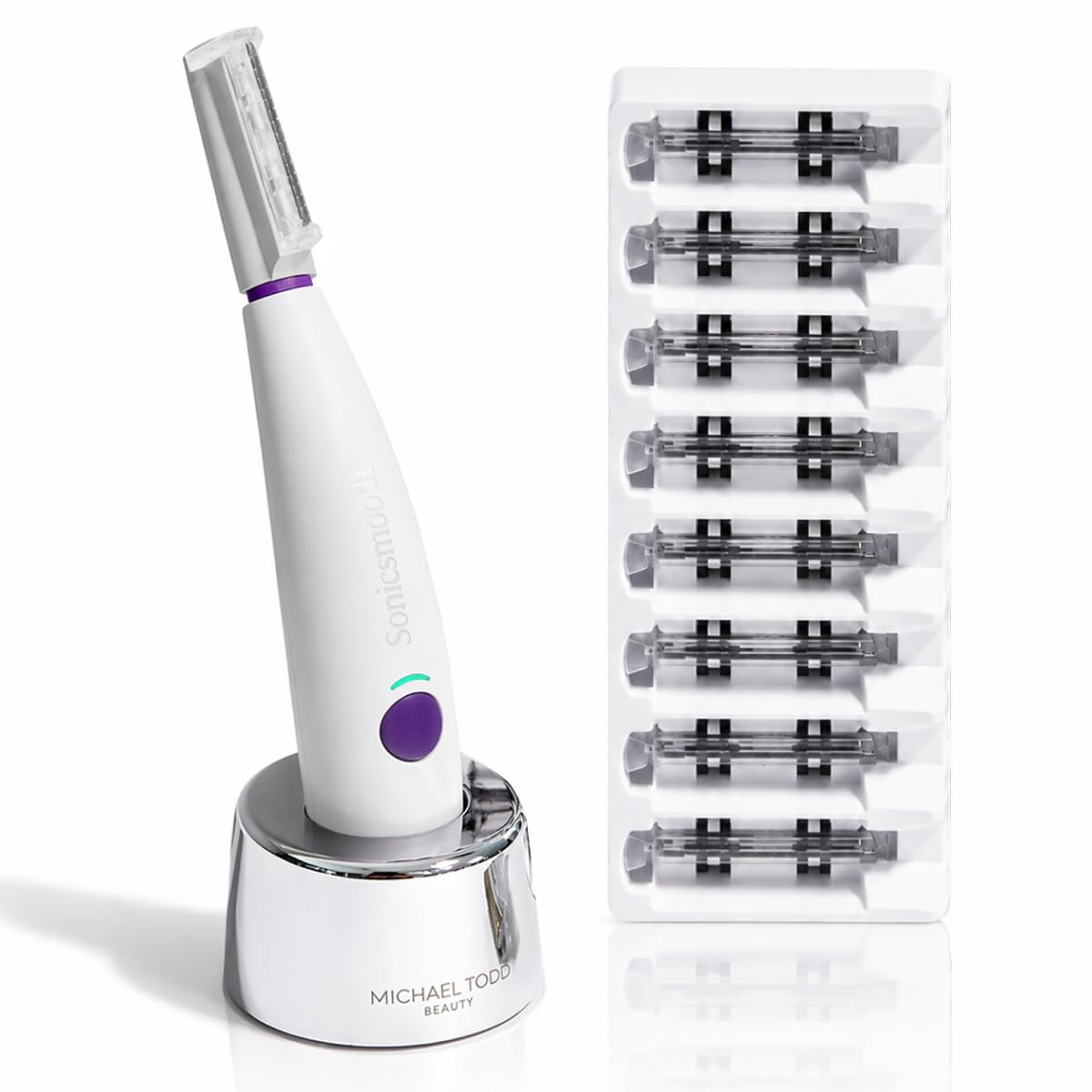 Michael Todd Beauty Sonicsmooth Dermaplane Razor para la cara de la...