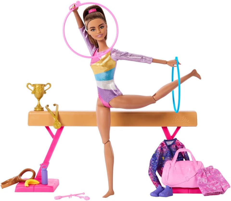 Barbie Careers - Juego de muñeca y accesorios temáticos de gimnasia...