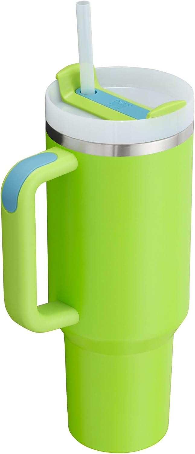 Stanley Quencher H2.0 - Vaso con mango y popote de 40 onzas | Tapa...