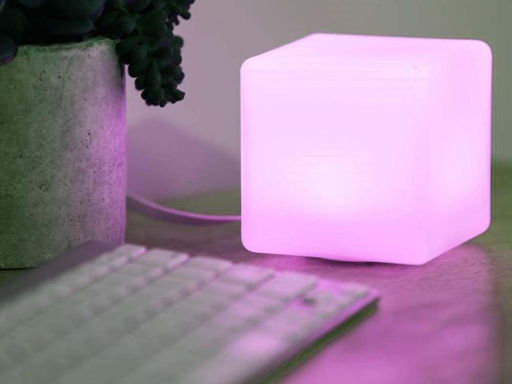Cubo de luz LED recargable y impermeable, para interiores y exterio...