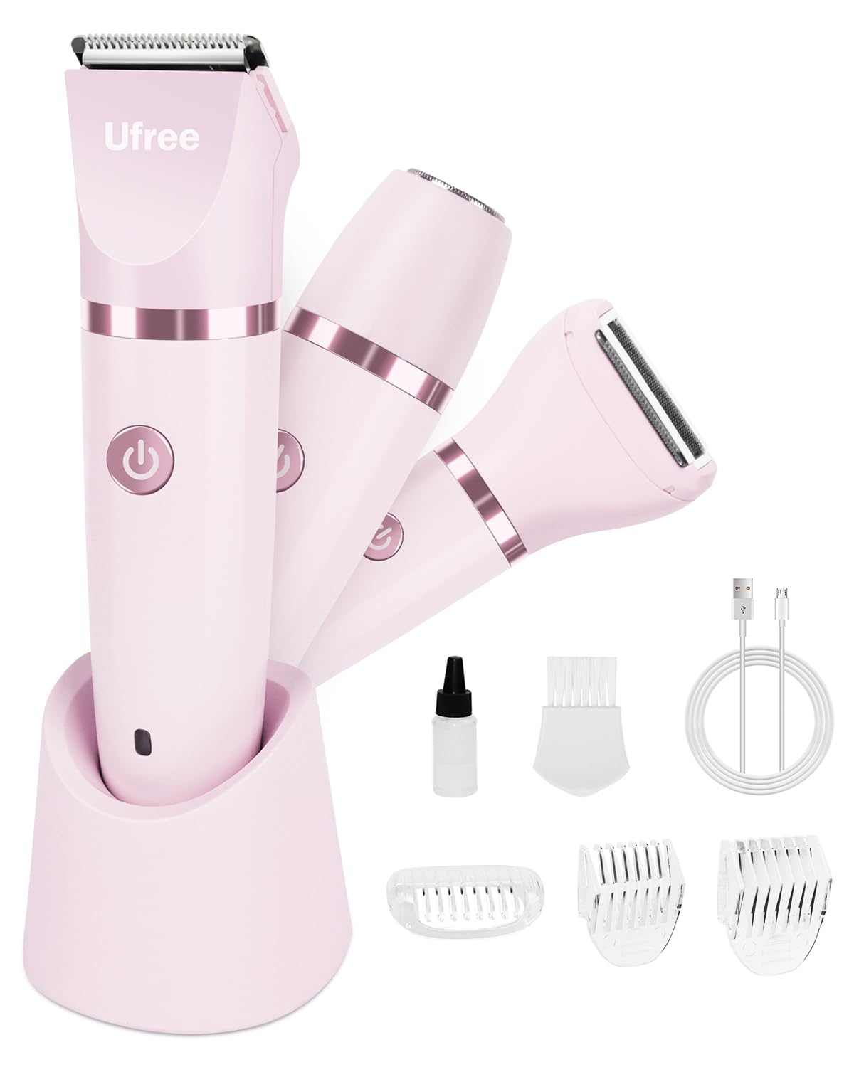 Maquinillas de afeitar eléctricas Ufree 3 en 1 para mujer, regalos...