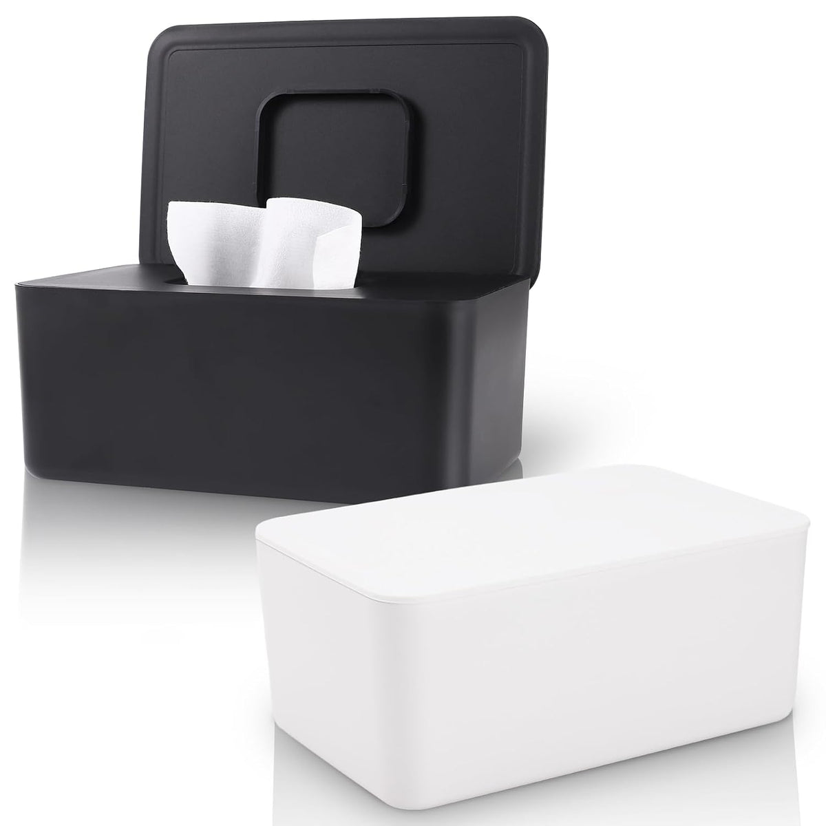 LEQXGO - Paquete de 2 dispensadores de toallitas para bebés, dispen...