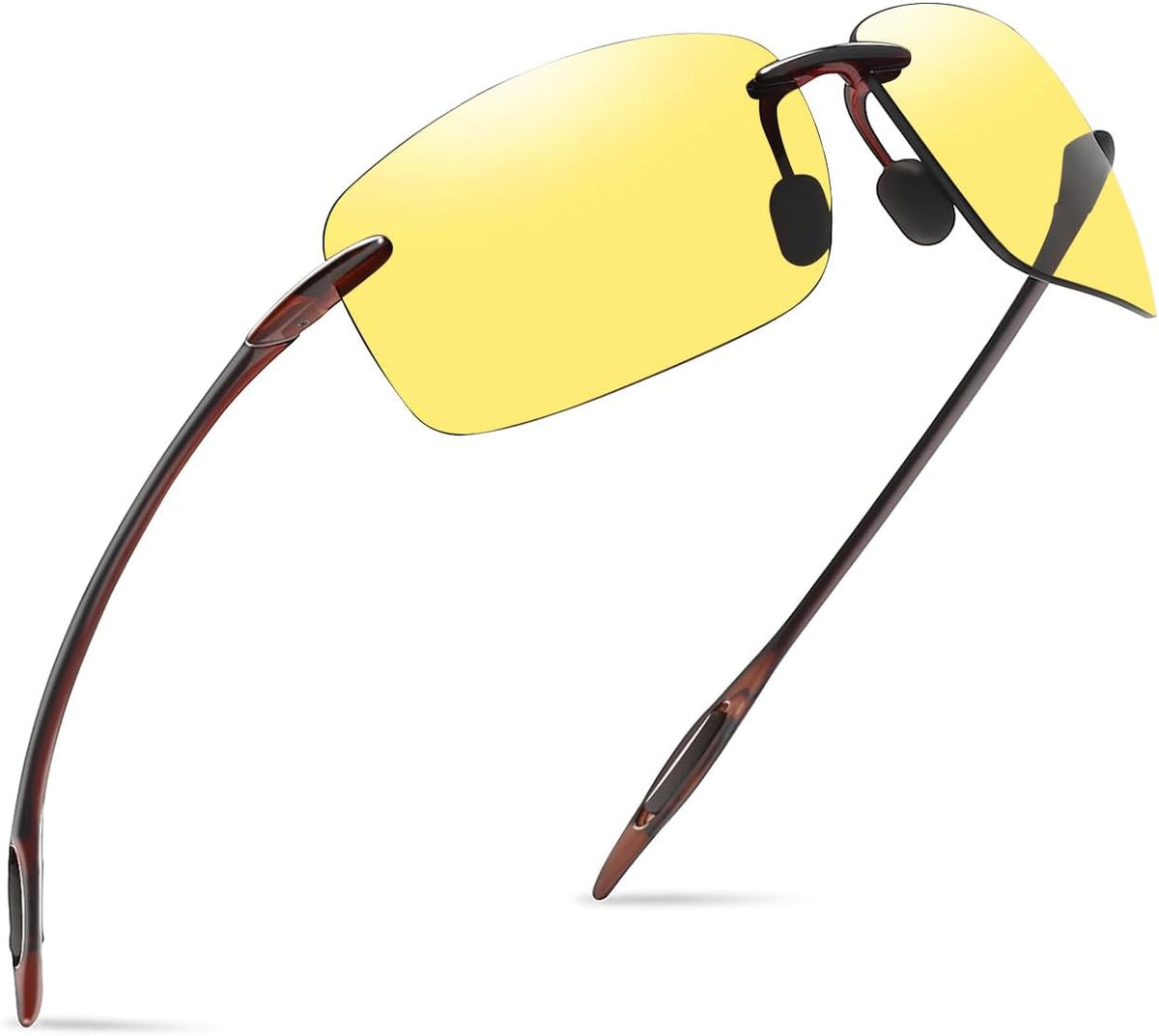JULI Gafas de sol deportivas para hombres y mujeres, marco Tr90 sin...