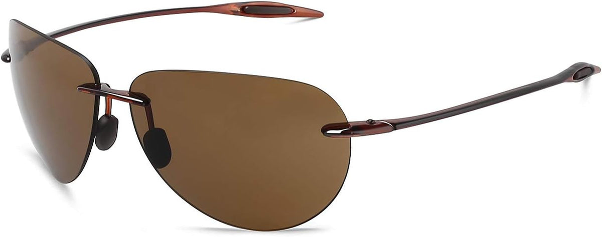 JULI Gafas de sol deportivas para hombres y mujeres, marco Tr90 sin...