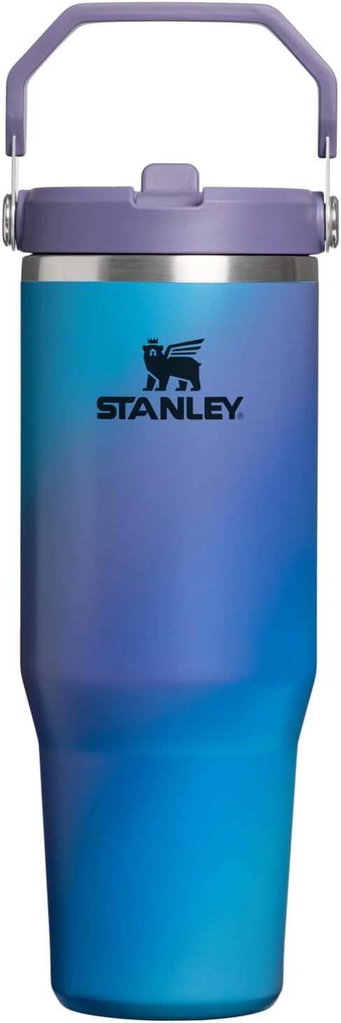 STANLEY IceFlow 2.0 - Vaso con pajita, 30 onzas, espiral de luz de...