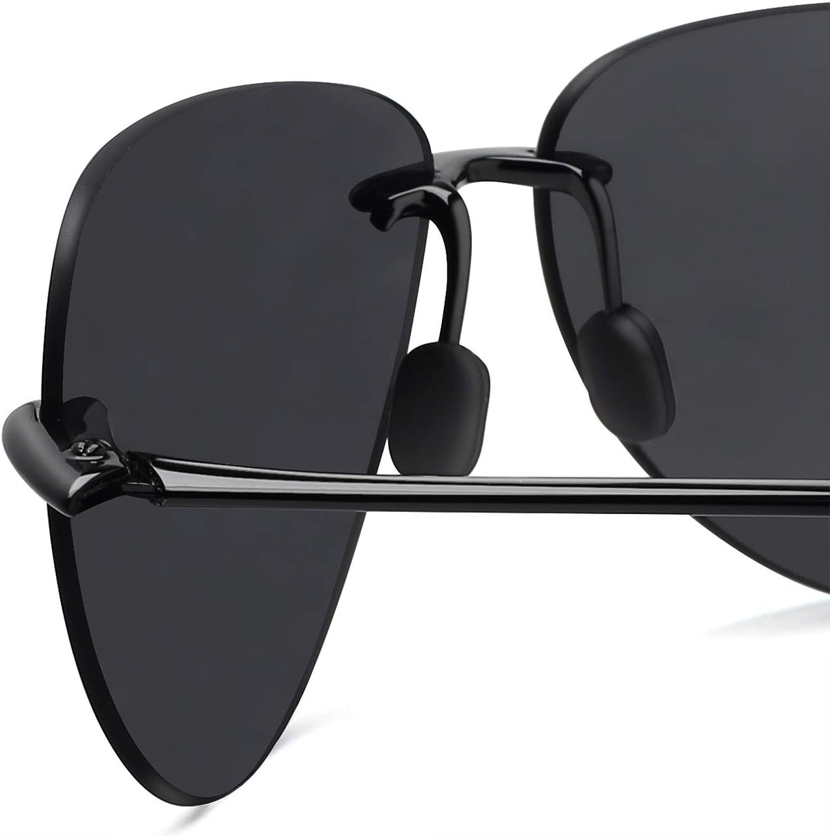 JULI Gafas de sol deportivas para hombres y mujeres, marco Tr90 sin...
