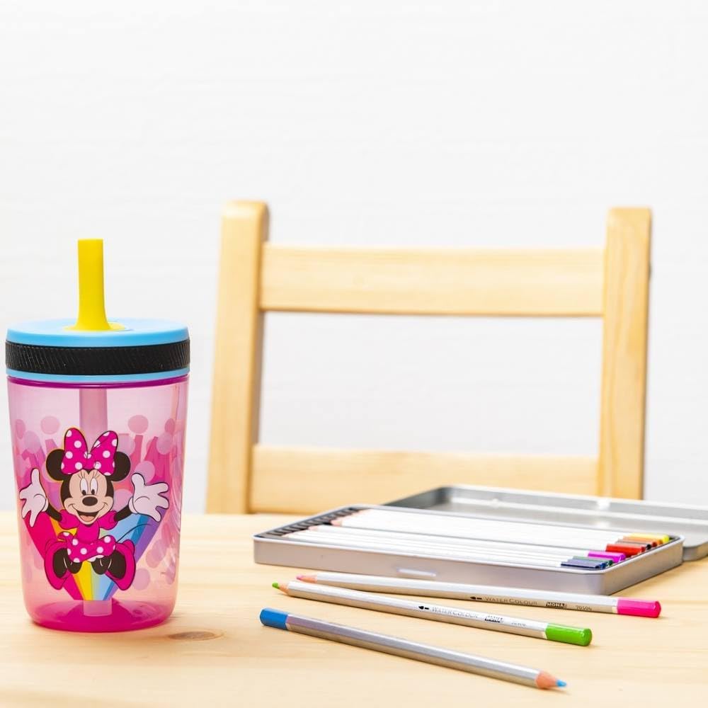 Zak Designs - Juego de vasos Disney Kelso de 15 onzas (Ratón Minnie...
