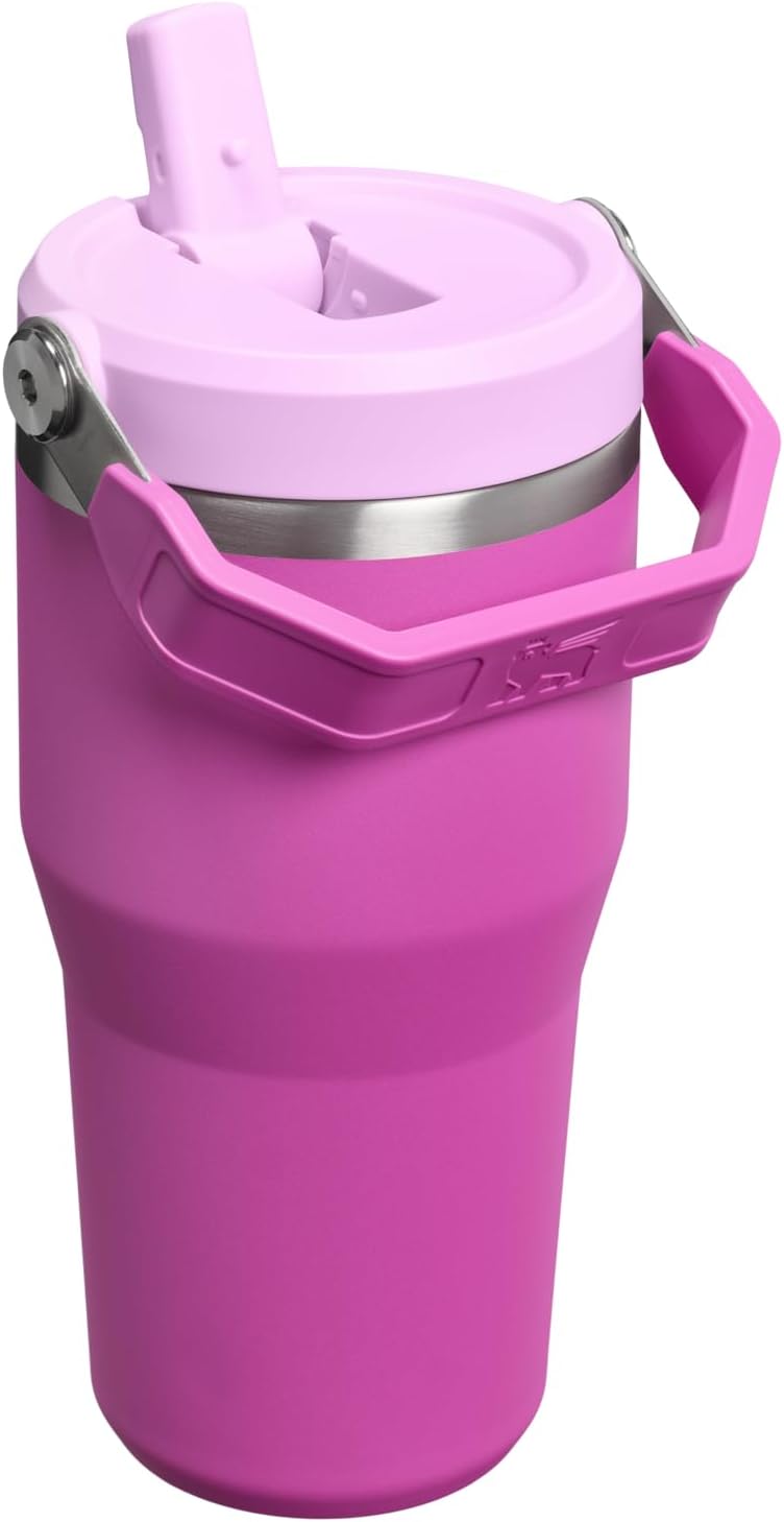 STANLEY IceFlow 2.0 - Vaso con pajita, 20 onzas, flor oscura | Asa...