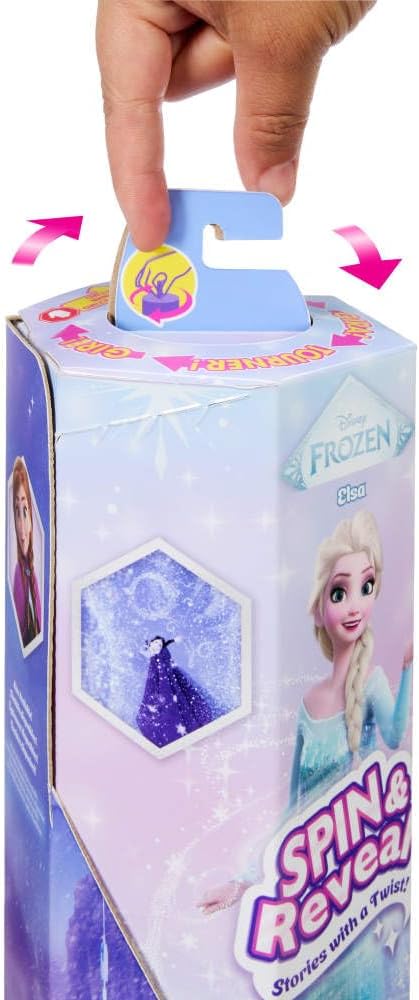 Mattel Disney Frozen Muñeca de moda de Elsa con función Spin &...