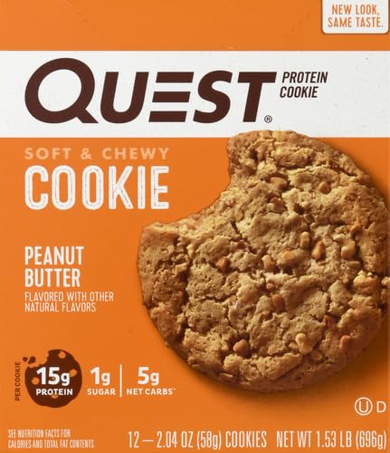 Quest Nutrition - Galletas de proteína de mantequilla de maní, 0.51...