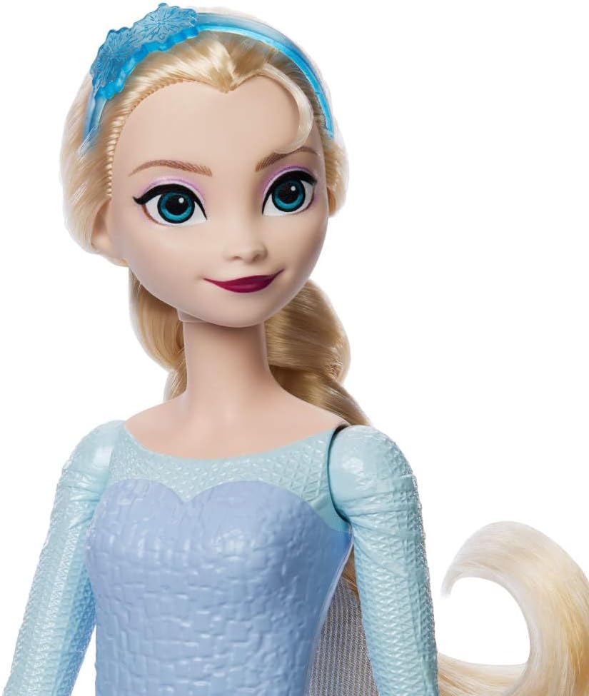 Mattel Disney Frozen Muñeca de moda de Elsa con función Spin &...