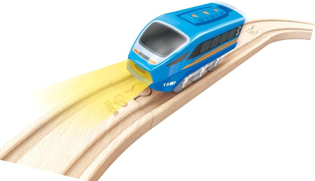 Hape Tren de motor a control remoto | Juguete ferroviario para niño...