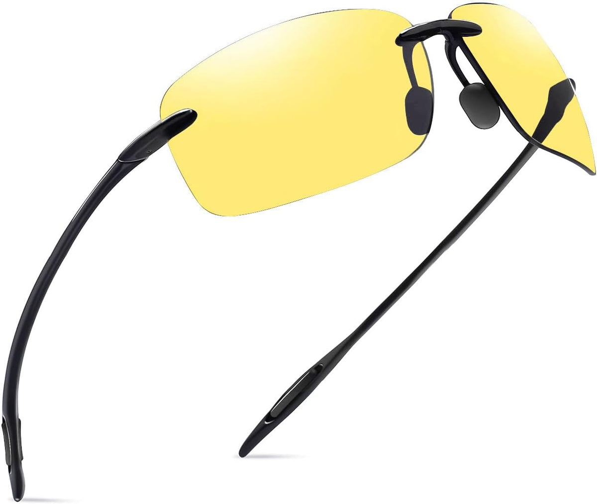 JULI Gafas de sol deportivas para hombres y mujeres, marco Tr90 sin...