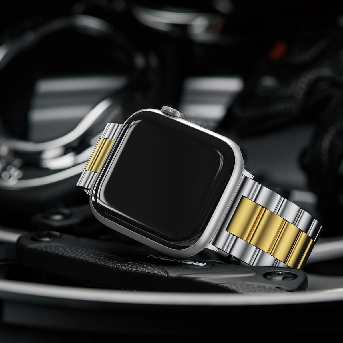 EPULY Correa de metal compatible con correas de Apple Watch para ho...