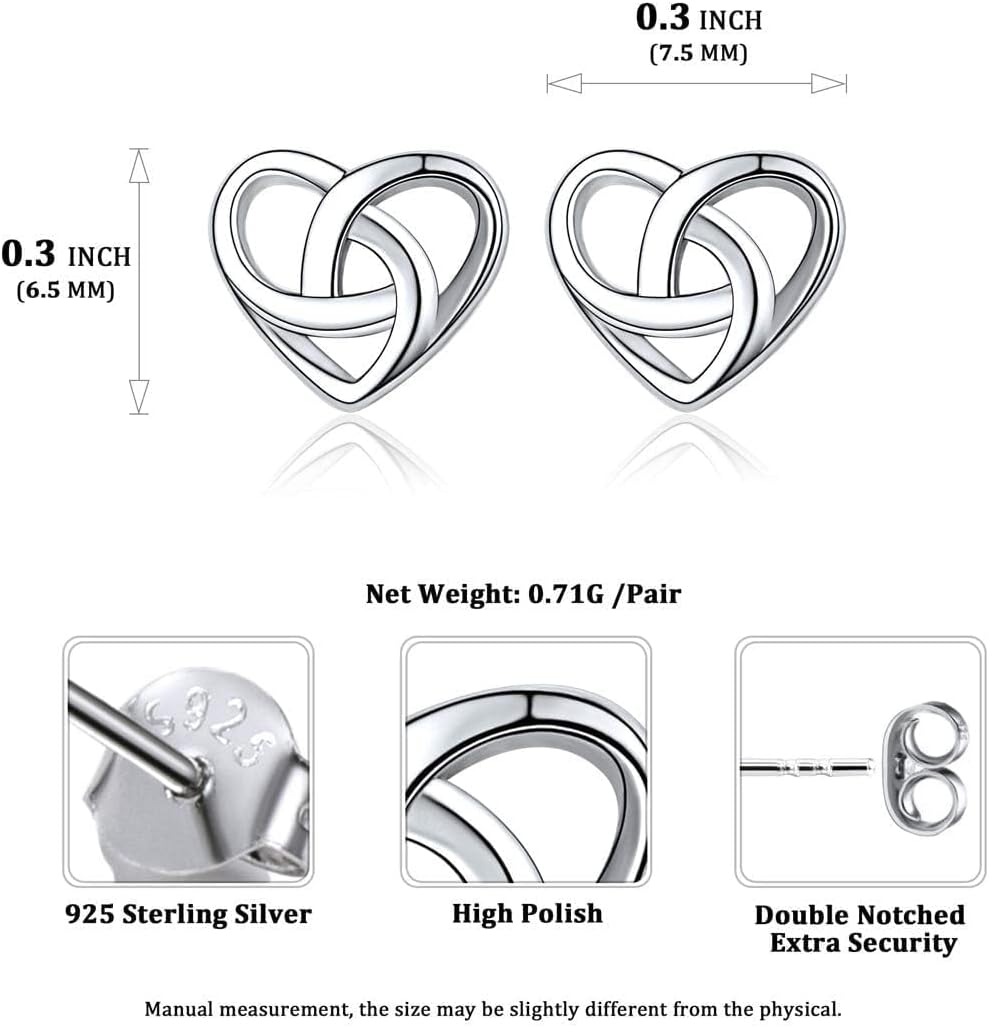 ChicSilver Pendientes celtas para mujer de plata de ley hipoalergén...